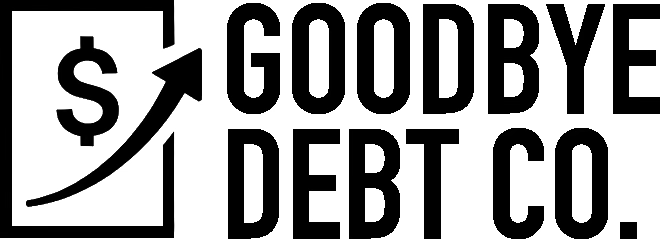 Logo with bold text "OCCU DEBT" in black and white.