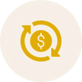 Icon of person with directional arrows